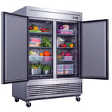 Dukers 2-Door Commercial Refrigerator in Stainless Steel. Call For Price!