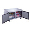 Dukers 2-Door Undercounter Refrigerator in Stainless Steel. Call For Price!
