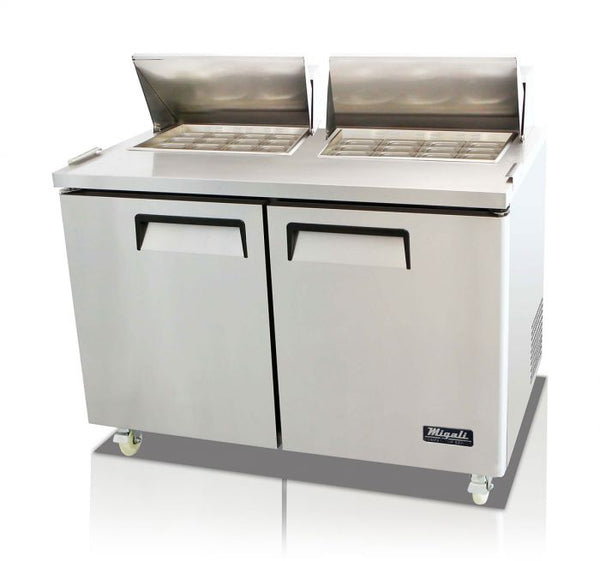Migali 60″ – 24 Pans, Big Top Sandwich Prep Table. Call For Price!