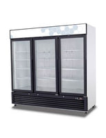 Migali 72 cu/ft Glass Door Merchandiser Refrigerator. Call For Price!