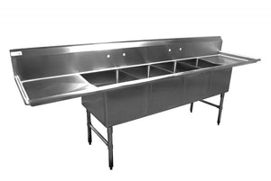 14” Deep Economy Series - 4 Bowl 18 Gauge 304 Stainless. Call For Price!