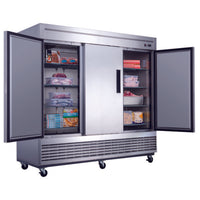 Dukers 3-Door Commercial Freezer in Stainless Steel. Call For Price!