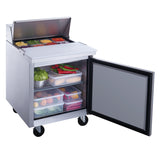 Dukers 1-Door Commercial Food Prep Table Refrigerator in Stainless Steel. Call For Price!
