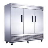 Dukers 3-Door Dual Zone Refrigerator & Freezer in Stainless Steel. Call For Price!