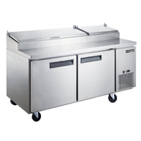 Dukers Commercial 2-Door Pizza Prep Table Refrigerator. Call For Price!