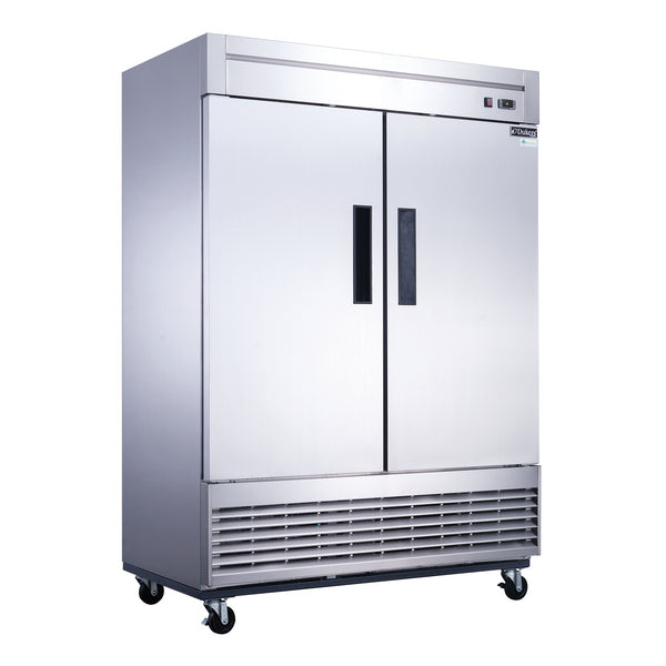 Dukers 2-Door Commercial Freezer in Stainless Steel. Call For Price!