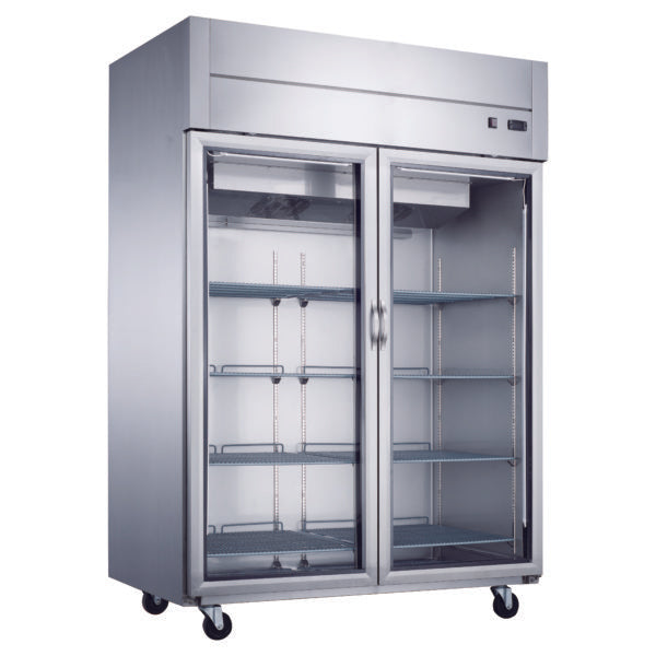 Dukers Top Mount Glass 2-Door Commercial Reach-in Refrigerator. Call For Price!