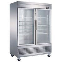 Dukers Bottom Mount Glass 2-Door Commercial Reach-in Refrigerator. Call For Price!