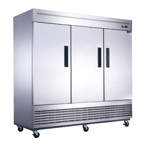 Dukers 3-Door Commercial Freezer in Stainless Steel. Call For Price!
