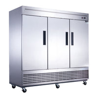 Dukers 3-Door Commercial Refrigerator in Stainless Steel. Call For Price!