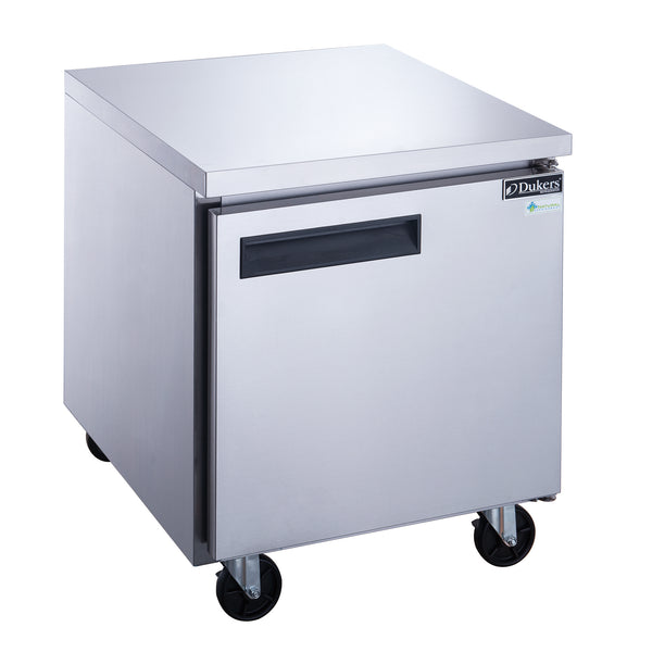 Dukers Single Door Undercounter Freezer in Stainless Steel. Call For Price!