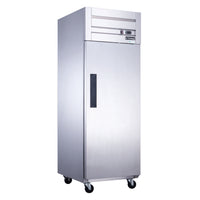 Dukers Commercial Single Door Top Mount Refrigerator in Stainless Steel. Call For Price!