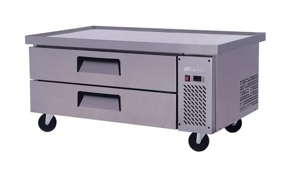 Migali 52″ Wide Refrigerated Chef Base with 60″ extended top. Call For Price!