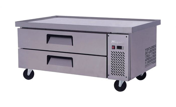 Migali 52″ Wide Refrigerated Chef Base with 60″ extended top. Call For Price!