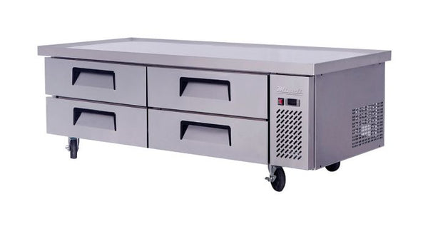 Migali 72″ Wide Refrigerated Chef Base with 76″ extended top. Call For Price!