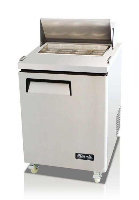 Migali 27″ – 8 Pans, Sandwich Prep Table. Call For Price!