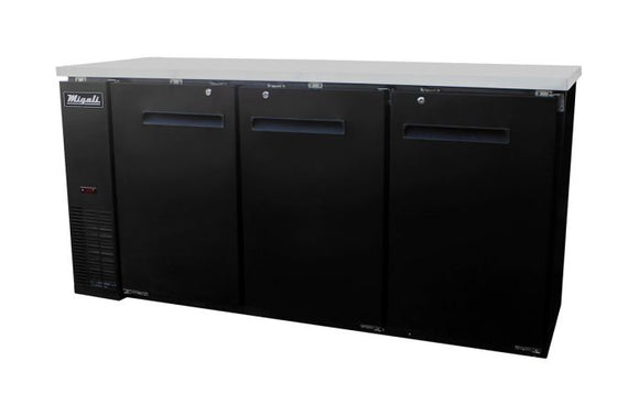Migali 72″ Solid Door Back Bar Refrigerator. Call For Price!