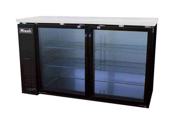 Migali 60″ Glass Door Back Bar Refrigerator. Call For Price!