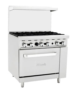 Migali 6 Burner Range Oven Liquid Propane. Call For Price!