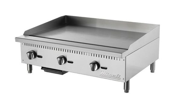 Migali 36″ Wide Manual Griddle - 90,000 BTU. Call For Price!
