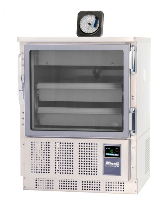 Migali Scientific Blood Bank Glass Door Under-Counter Refrigerator. Call For Price!
